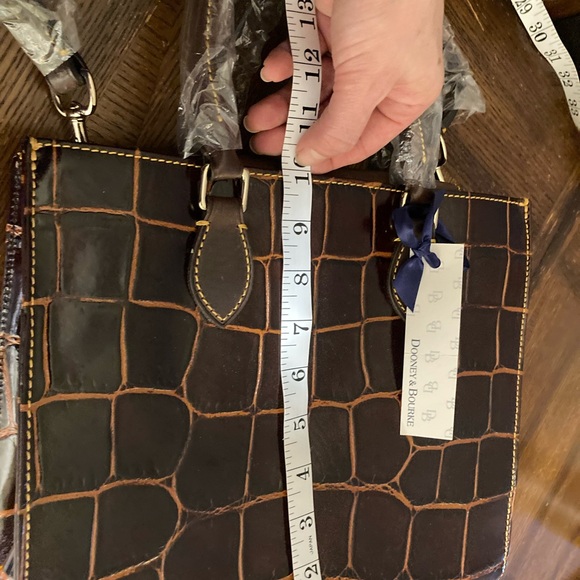 Dooney & Bourke ‘Janine’ Crocodile Embossed Satchel NWT - Contemporary Classic - Picture 12 of 13